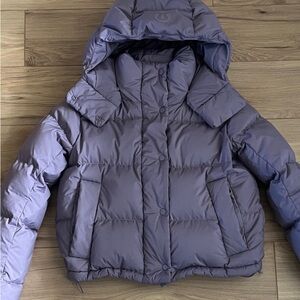 Wunder Puff 600-Down-Fill Cropped Jacket purple